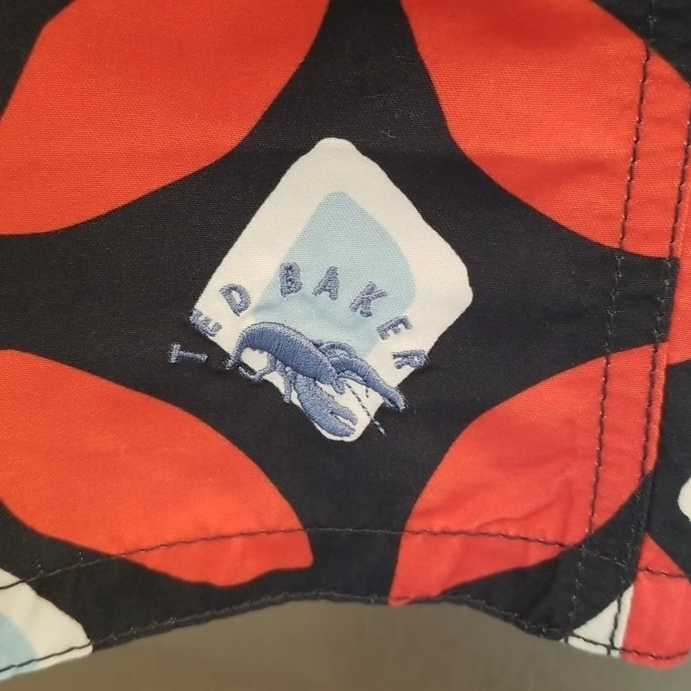 💕TED BAKER💕 Large Geo Print Swim Shorts L NWT